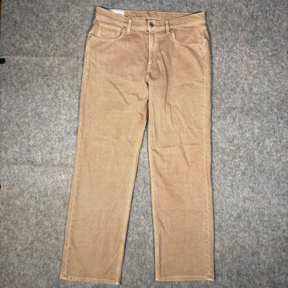 Gap 90's Loose Mid Rise Jeans Womens 31 12R Tan Straight Leg 760292-00 Straight
